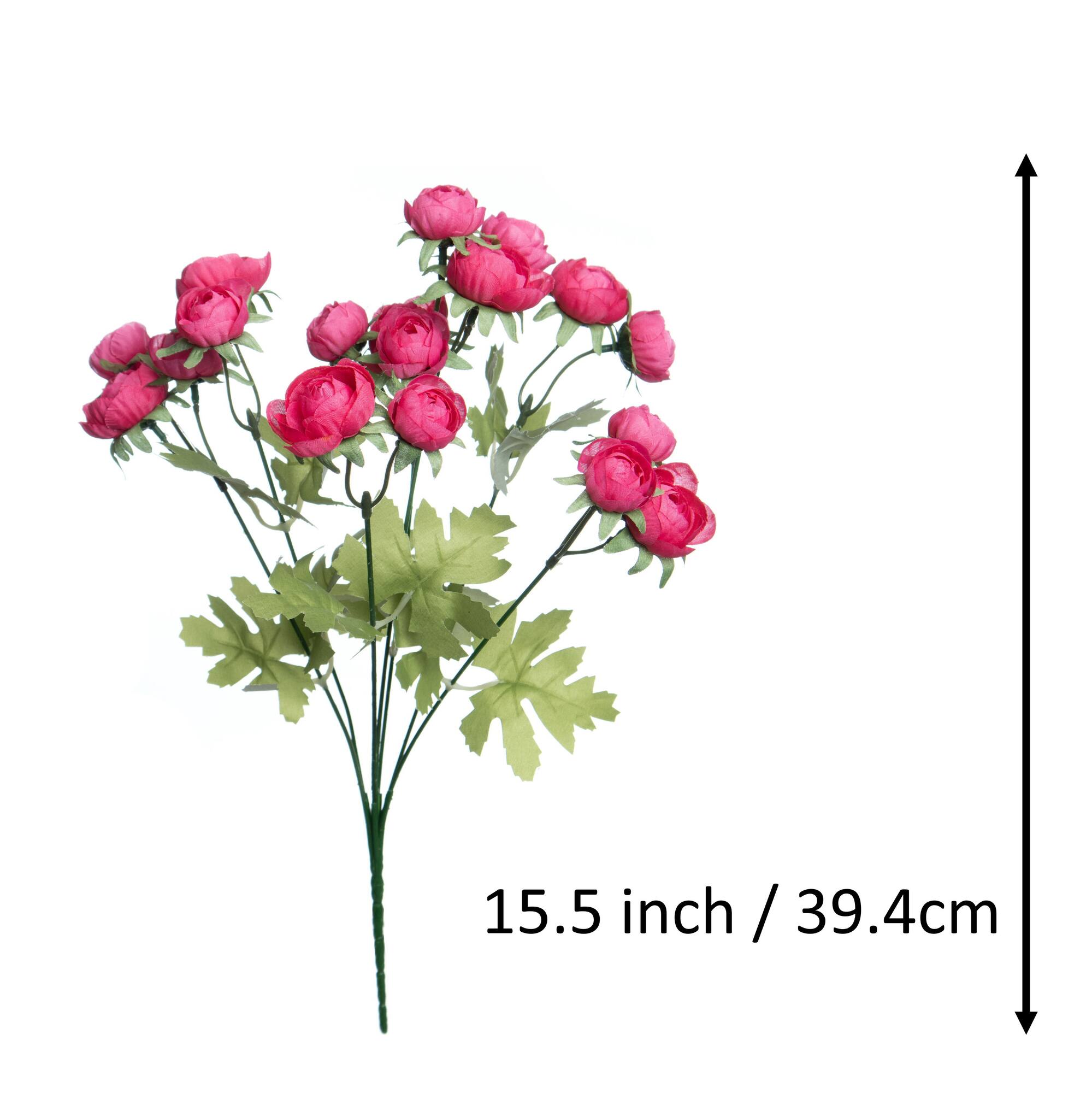 15.5" Mini Ranunculus Bush by Ashland